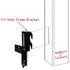 CAFORO #711 Bolt-On To Hook-On Conversion Bed Frame Brackets, Bed Rail Headboard Bracket, Bed Hook Adapter Kit (Set of 2)