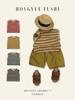 Customized Pure Cotton Striped Sleeveless Vest for Boys & Girls - Korean Style Summer Inner Wear T-shirt