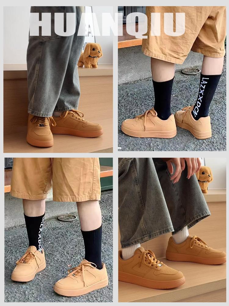 Thick baseplate shoes men's 2026 popular autumn and winter shoes men's shoes trend lightweight sports men's casual shoes men's