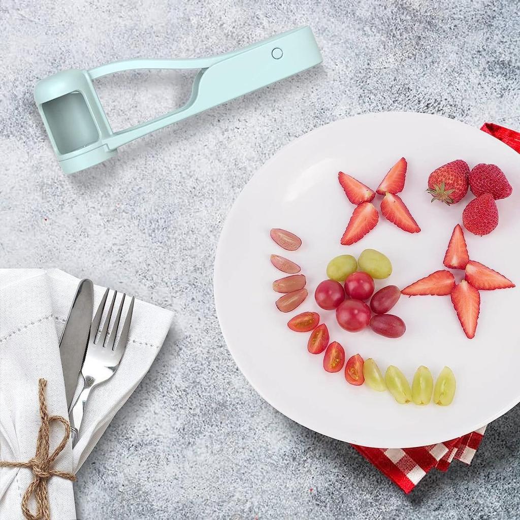1/2Pcs Grape Cutter/Slicer Cherry Tomato Strawberry Cutter Quarter Fruit Splitter Artifact For Baby Fruit Cut Kitchen Gadget