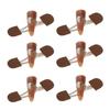 6X Sew On Faux Leather Tab Closure 2.83 inch Duffle Coat Tab
