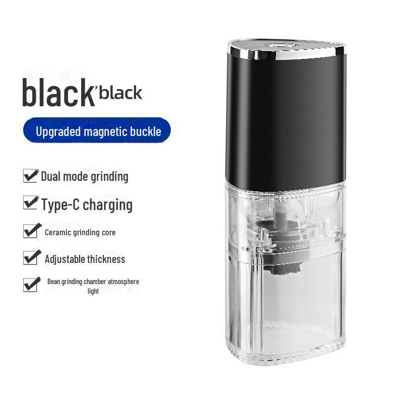 Portable Electric Coffee Bean Grinder with USB Charging - Compact & Efficient
