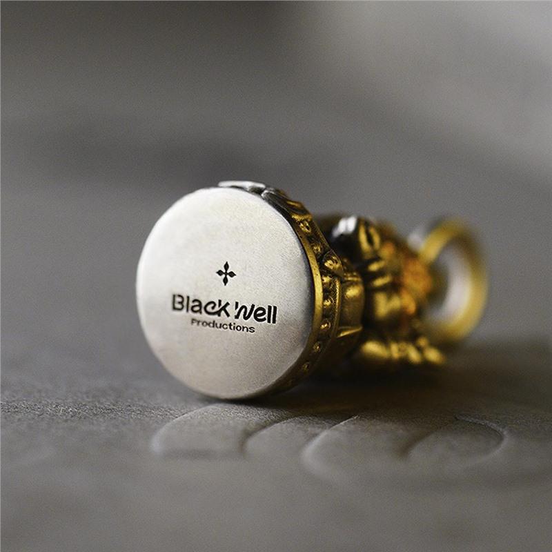 925 Silver Wealth God Elephant Pendant: Retro Handmade Fashion Jewelry