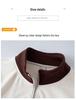 Spring 2026 Women's Color Block Stand Collar Sportswear Set with Embroidery and Hot Drilling - Two Piece Casual Fashion for Moms