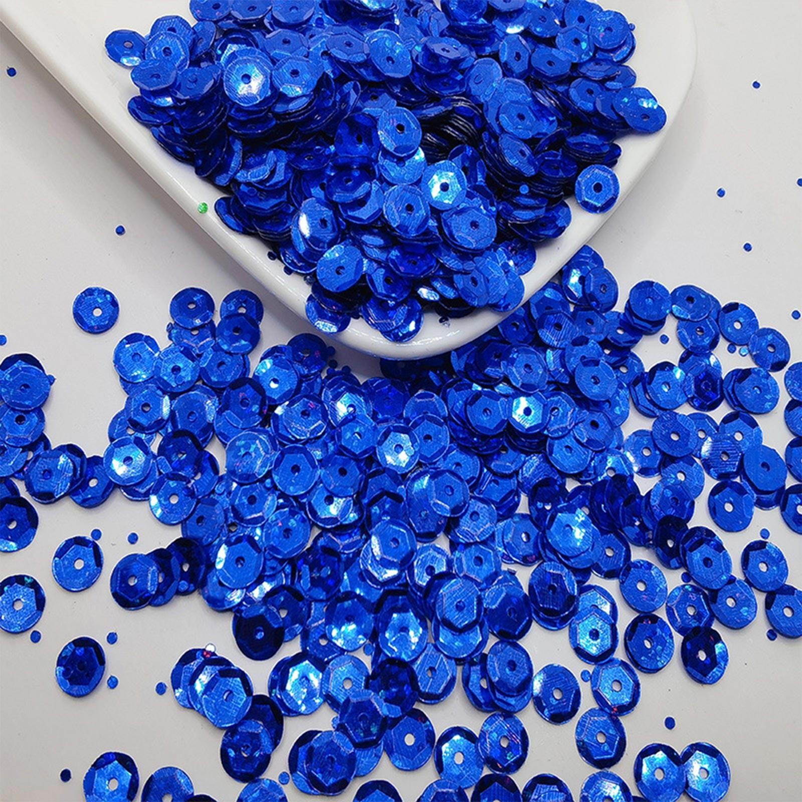 

10 г 4 мм 5 мм 6 мм 8 мм 10 мм чашка ПВХ блестки блестящие пайетки для одежды, шляпы, обуви. Дети DIY. Поделки ручной работы аксессуары One Size синий