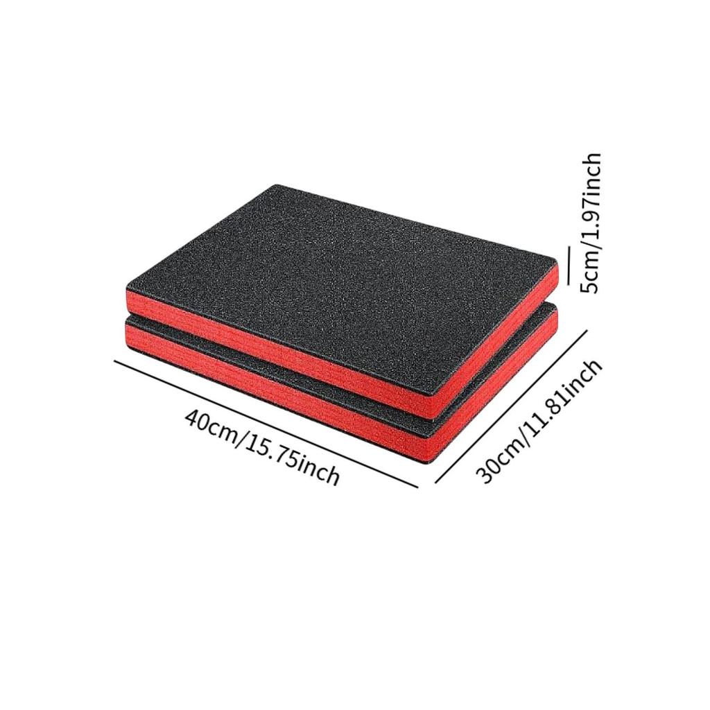 2x Tool Box Foam Inserts Practical Non Slip Professional Epe Foam for Tabletop Miniatures Toolbox Transport Storage Padding