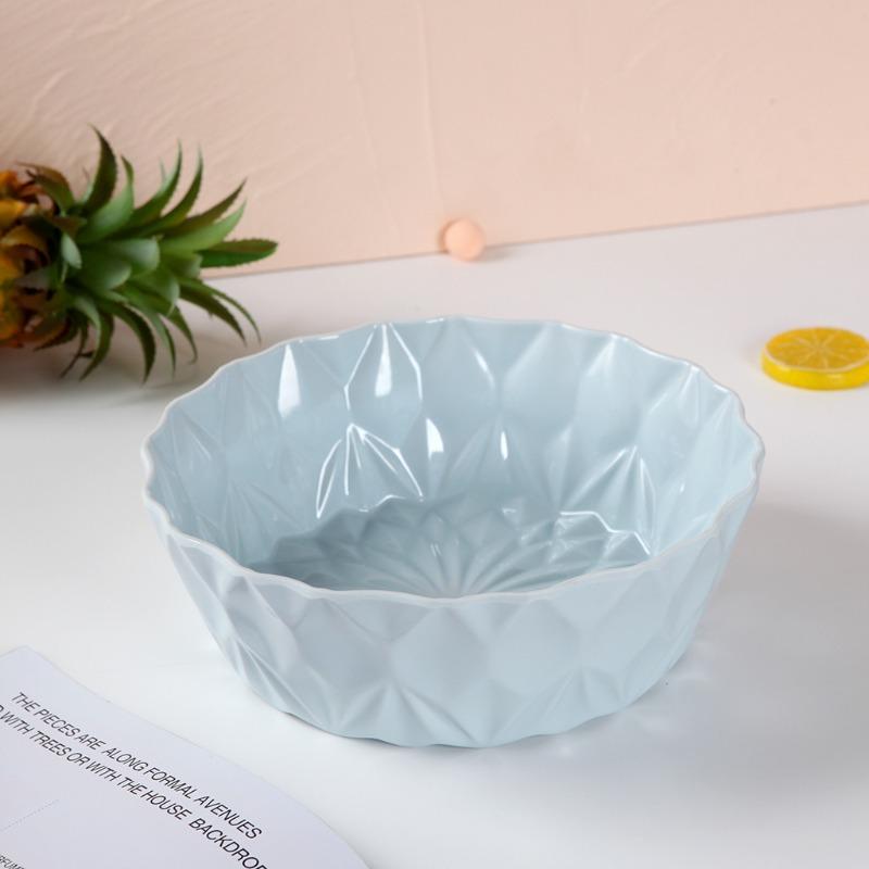 Haushaltswaren Obstteller Kreativer Ins-Stil Einfacher Neujahrs-Obstteller Porzellanimitat Leichter Luxus Einfarbiger Obstteller