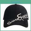 Cotton Baseball Cap With Embroidered Letter Design For Outdoor Sun Protection
