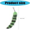 Multi Colored Furry Keychain Foxes Tail Shape Ergonomic Design Compact Portable Solution For Home Office And Outdoor Use