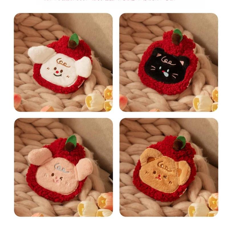New Hot-selling Small Hand Warmer Winter Warm Water Bag Creative Cute Apple Puppy Hot Water Bottle Office Warm Water Bag Gift