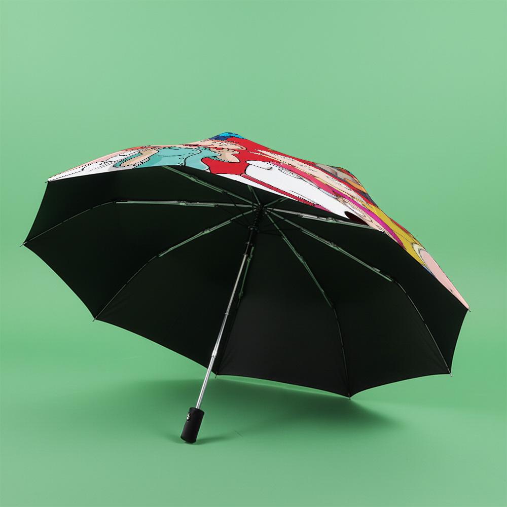 1 PC Automatic Folding Umbrella-Family Guy Pattern, Portable & Foldable Design with 8 Ribs, Christmas Birthday Gifts