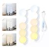 Livole Actress Light 10-Pack LED Mirror Lights, 3-Color Mode Makeup Lights, DIY Actress Mirror, USB Powered, 10 Brightness Levels, No Drilling