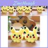 Chaveiro de Pelúcia Adorável Pikachu Brinquedo de Pelúcia Curta Macia Pingente de Bolsa Fofo