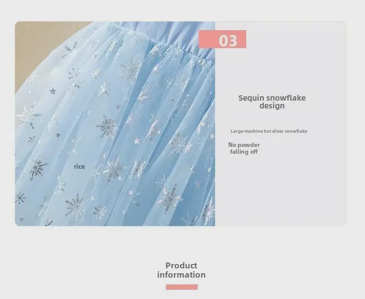 Elsa Princess Summer Dress: Frozen-inspired Tutu for Girls