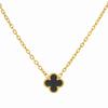 9mm Lucky Four-Leaf Clover Necklace Titanium Steel Light Luxury High-End Clavicle Necklace
