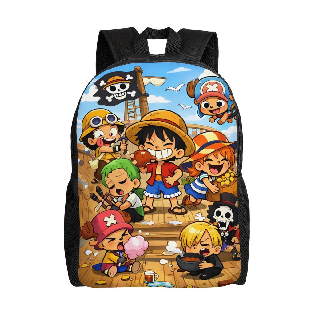Epic Pirate Ship Luffy One Piece Backpack Pretty Backpacks Student Unisex Workout High School Bags High Quality Rucksack