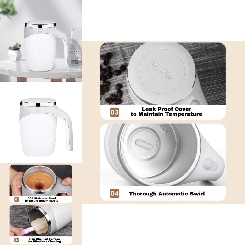 Tasse à café magnétique à rotation automatique pour restaurants et cafés