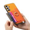 2 In 1 Detachable Magnetic Cards Bag Wallet Leather Ring Holder Case For Samsung Galaxy S24 Ultra S23Plus A05 A55 A15 A25 Cover