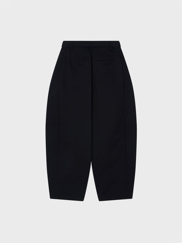 Visus Cotton Belted Pants_Black