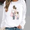 Women's Round Neck Pullover Hoodie for Spring, Autumn, and Winter