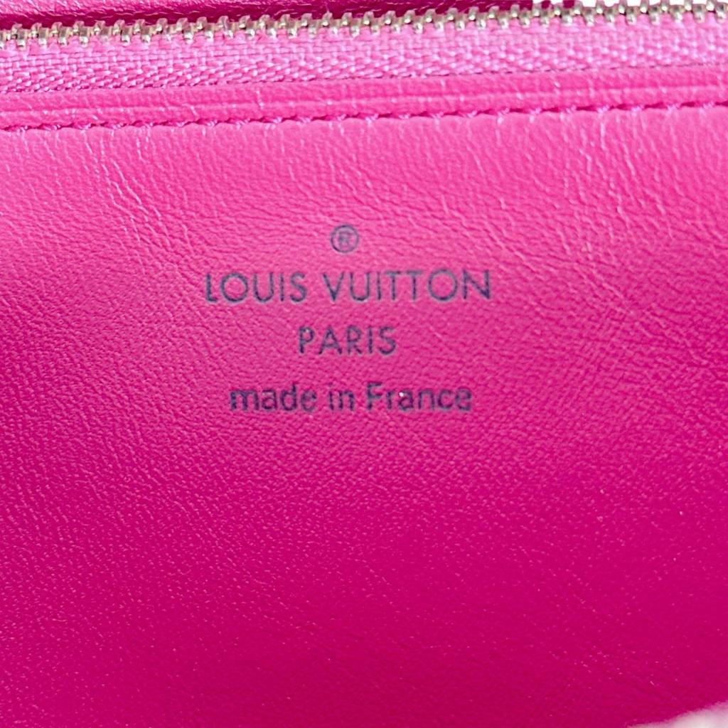 LOUIS VUITTON Taurillon Clemence L-shaped fastener purse leather Noir Used