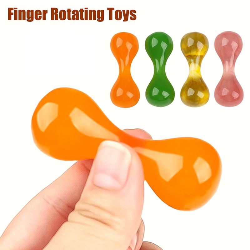 Resin Knucklebone Rotate Decompression Toys Finger Exercise Tool Finger Relaxation Massage Anti Stress Hand Acupoint Massager