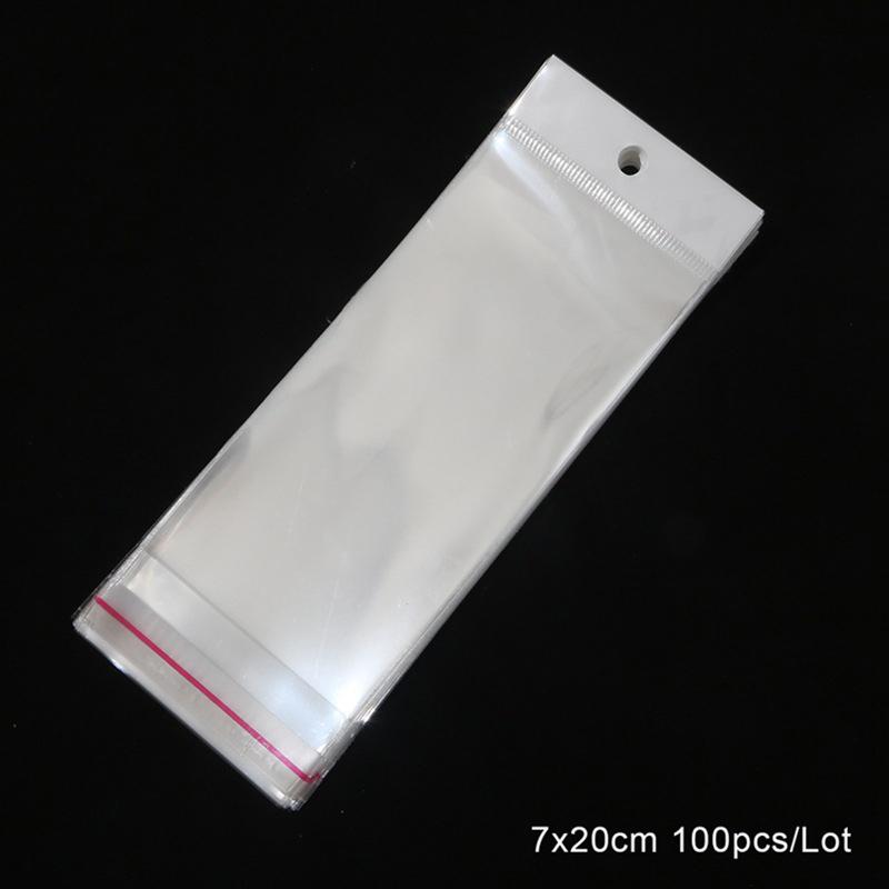 100Pcs Sealable Plastic Transparent Small Packaging Bag For Jewelry