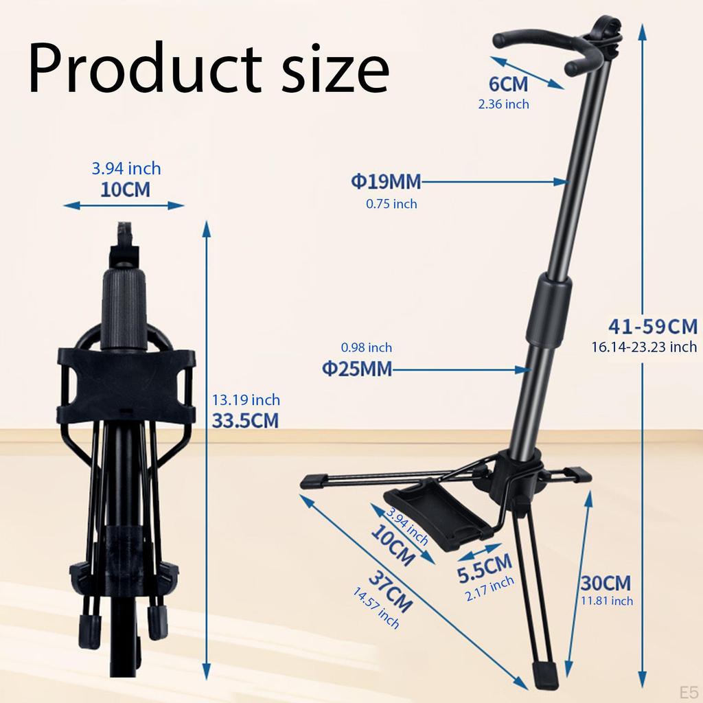 Digitales Blasinstrument Halter Verstellbar Kratzfest Faltbares Rack Aerophon Stativständer