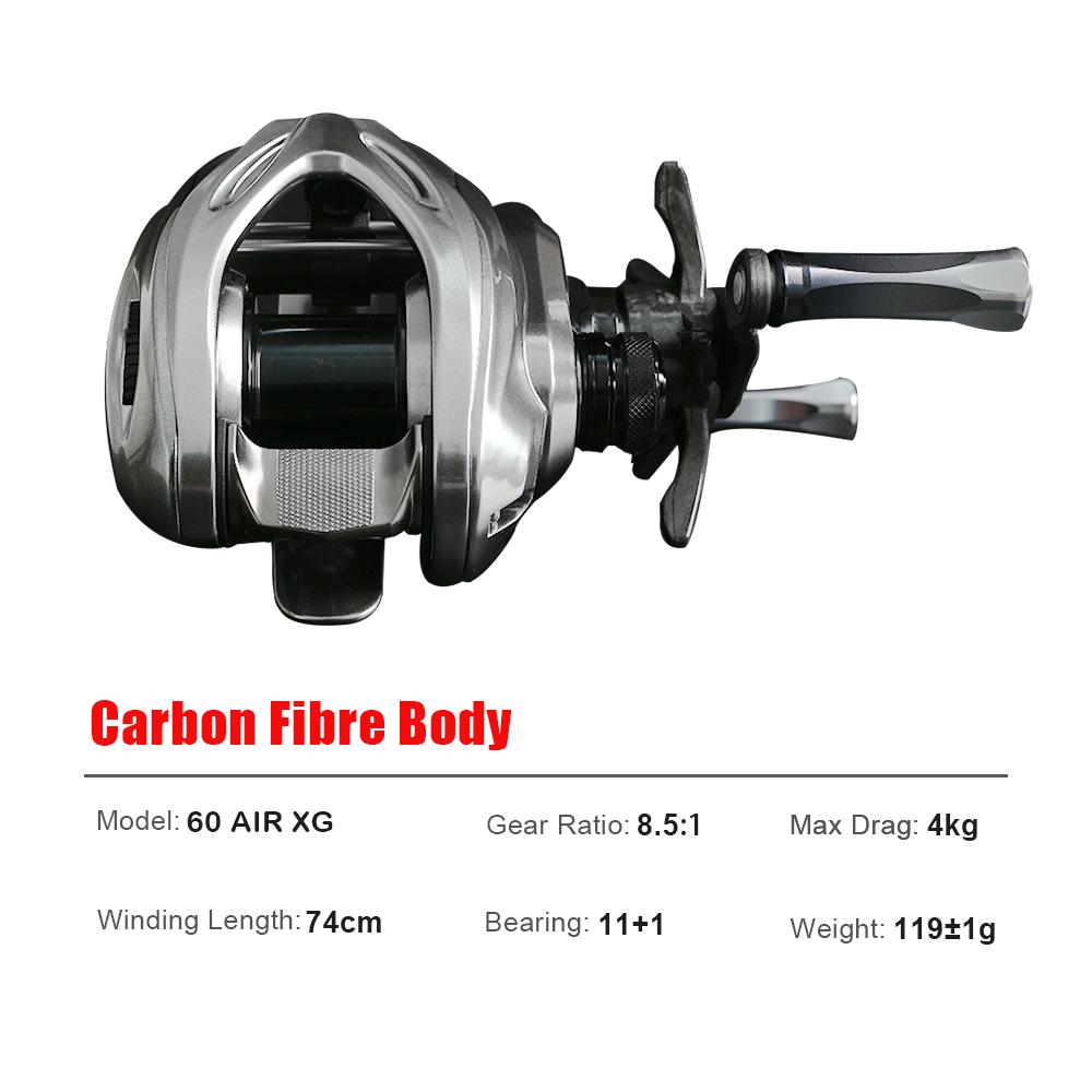 PURELURE Aluminium Body Silver Feather 4g Spool Ultralight BFS FINESSE Baitcasting Reel Baitcast Fishing Coil For Shad Trout