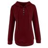 Damen Pullover Hoodies Tops Lässige Button-Down-Sweatshirts mit langen Ärmeln und Taschen