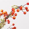 3pcs Artificial Plants Branch Orange Autumn Fruit Berries 70cm Foam Berry Plastic Fake Flower Home Ornaments Decoration