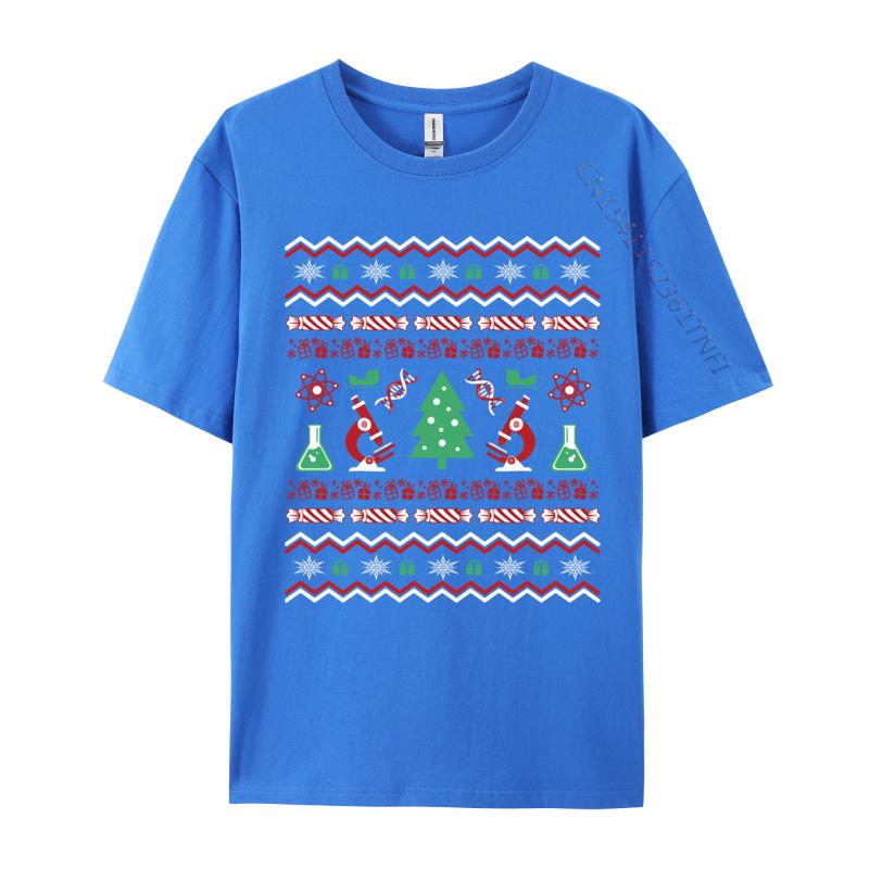 Science Laboratory Ugly Christmas Sweater Dna Microbiology T-Shirt Short Sleeve Retro Classic T Shirts Clothing Graphic