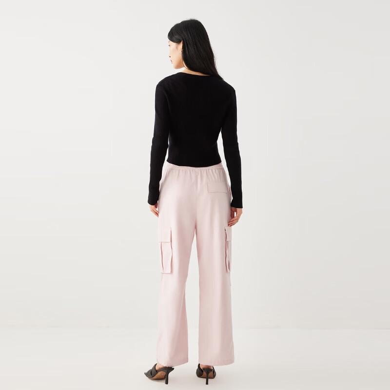 Veromoda Women's 2025 Early Spring Striped Two-Piece Knit Cardigan Set