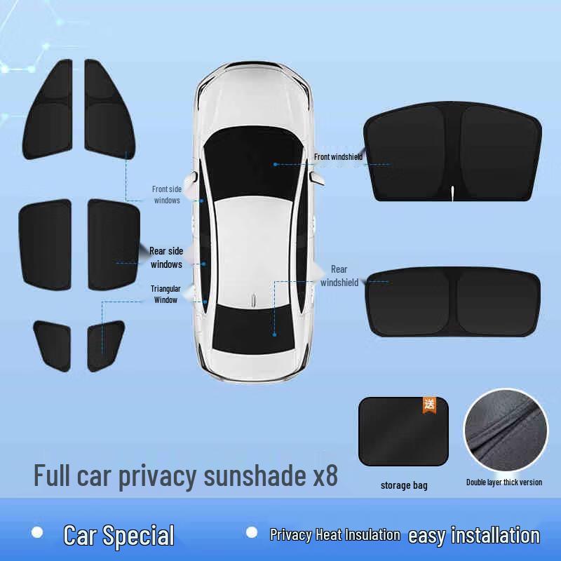 Miling Zhijie S7R7 Car Window Sun Shade Set