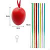 50 Pieces White Easter Eggs Decorating Set Paintable Creative Basket Fillers for Children