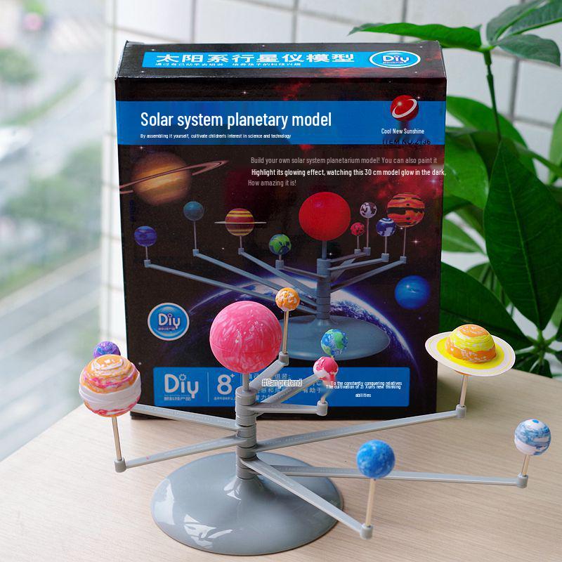 DIY Solar System Model Toy: Educational Nine Planets Orrery for Children