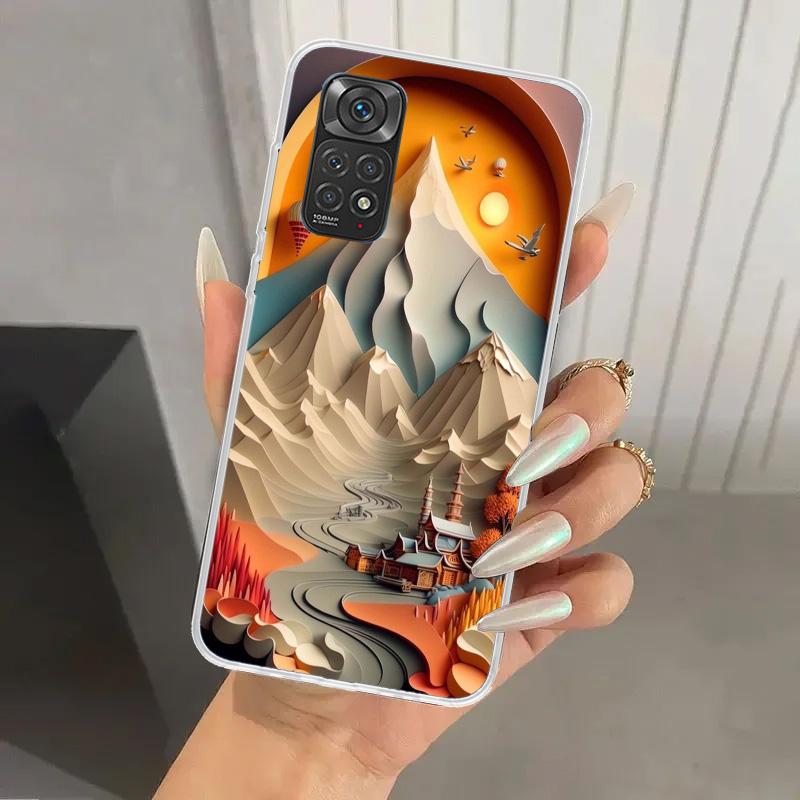 Natural Trees in Mountain Ranges Phone Case for Xiaomi Redmi Note 15 14 14S 13 12S 12 Pro 11S 11 Plus 11T 11E 10S Soft Funda Pri