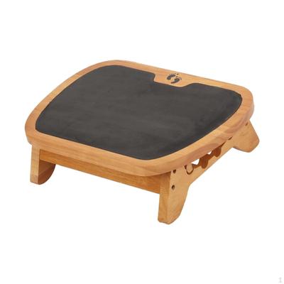 Poggiapiedi per sotto la Scrivania Sgabello da Lavoro Ergonomico in Legno Robusto Antiscivolo Poggiapiedi Sgabello