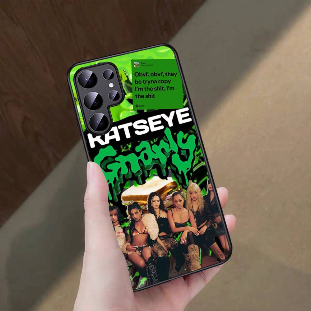 Korea Kpop Band K-katseye Anime Phone Case For Samsung S 9 10 20 21 22 23 30 23 24 Plus Lite Ultra FE S10lite Funda
