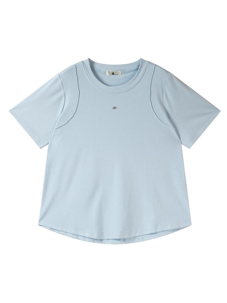 2026 Spring Plus Size Women's Casual Round Neck Short Sleeve T-shirt (200 Jin, W-262)
