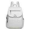 Mochila para Mujer Gran Capacidad Bolso de Viaje Suave de PU Tendencia de Moda Estudiante Mochila Antirrobo de Imitación Piel de Oveja