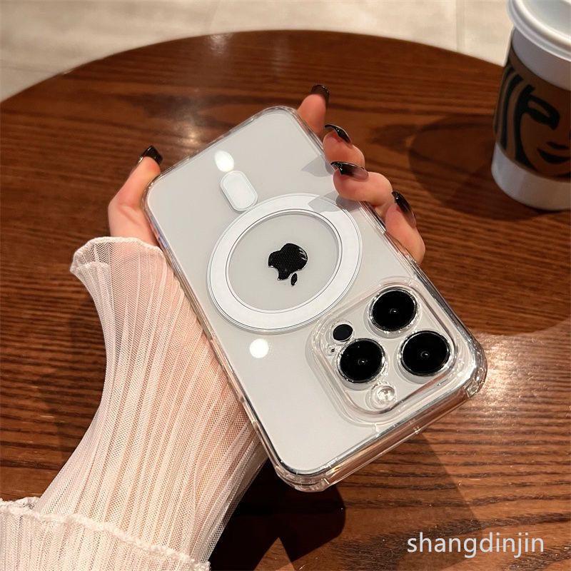 iPhone 17 Precision Fit Transparent Magnetic Case for Apple 15 Pro Max/16 - Full Coverage Acrylic MagSafe