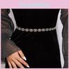 Gold And Silver Metal Waist Jewelry Chain With Hook Closure For Party And Casual Wear