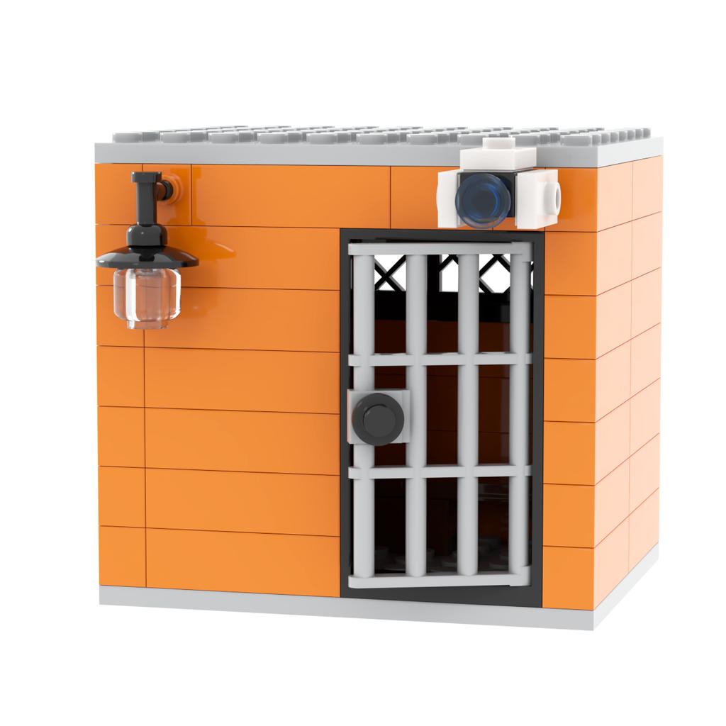 Jail Prison Cell Police Thief Building Blocks Toy Collection Kids Assembly Classic Brick Souvenir Decoration