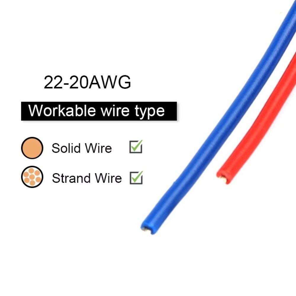 18~22AWG Wire Splitter Connector Pluggable LED Connectors New Crimp Terminals