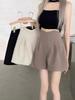 Spring 2024 Women's High Waist Slim Wide-Leg Shorts - Casual Loose Fit for Plus Size