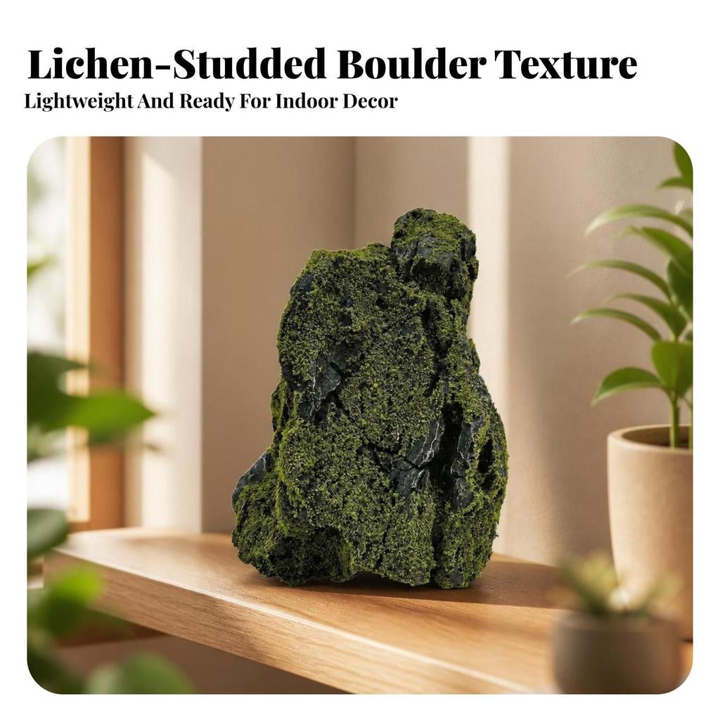 Lightweight Artificial Landscape Stone Rugged Decorative Rock with Lichen
