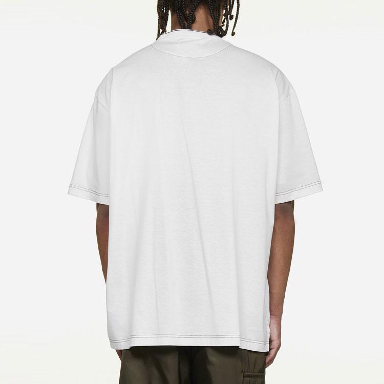 PRADA T-Shirts Men's White Crew Neck Moderate UJN79010D3-F0009