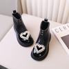 New Girl Boots Fashion Versatile Princess Short Boot Simple Retro Leather Boots Exquisite Stylish Kid Shoes Sweet Ankle Boot
