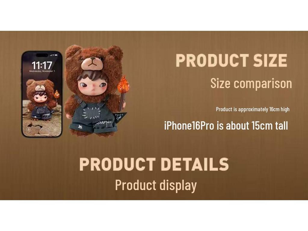 POPMART Hirono 'Little Wild' Plush Doll - Blind Box Edition